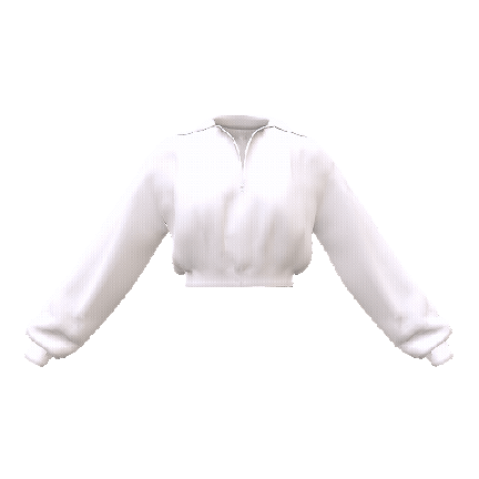 Self Customise, Female Cropped Zipup preview