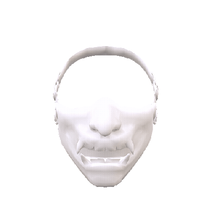 Self Customise, Male Oni Face Mask preview