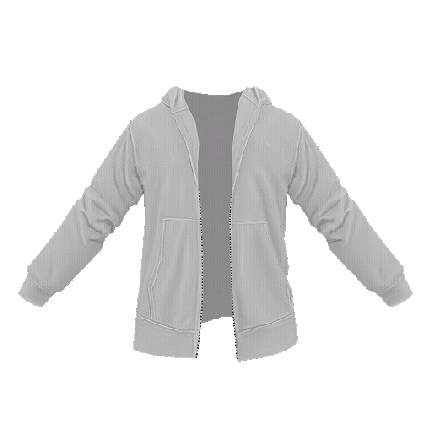 Self Customise, Male Hoodie Unzipped, Down preview