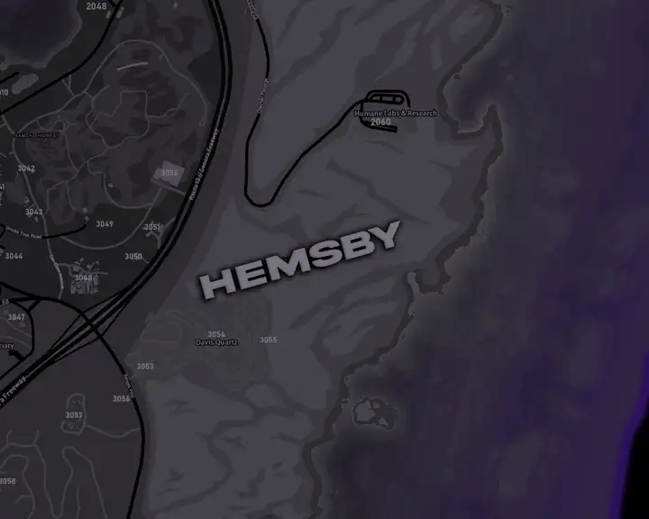 The DRILL UK pause map at Hemsby, open hills in the east of the county between Route 13 and the coast
